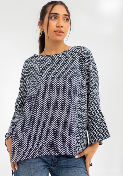 Midnight Ease Blouse-S