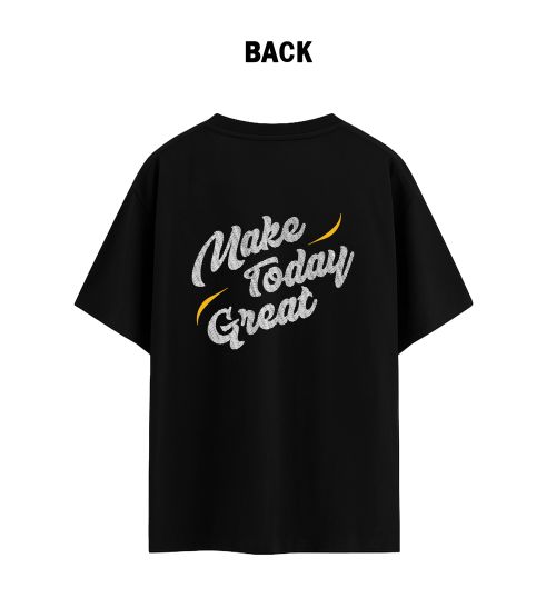 Unisex Make Today Great Black Tee-Black-M