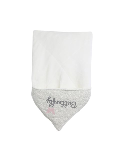 White Flower Printed Blanket