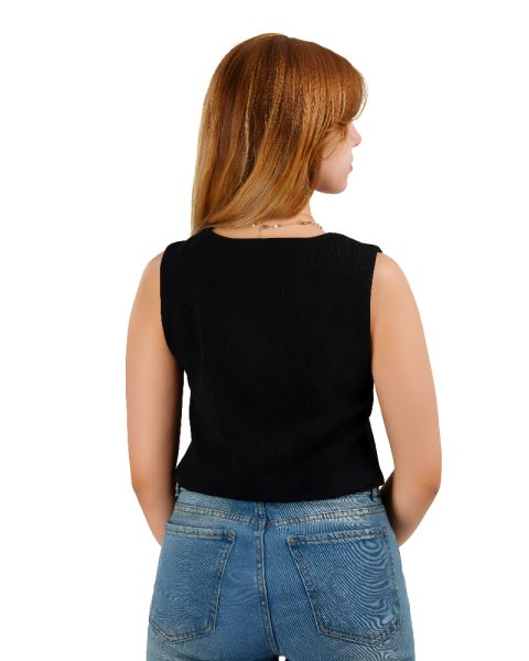 Plein De Vie black vest-S