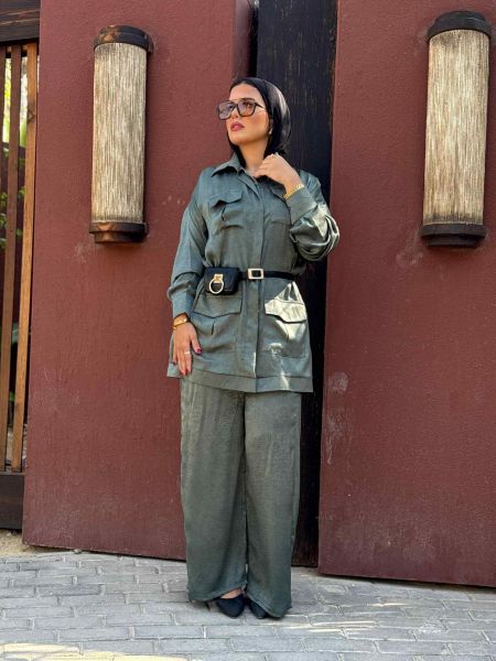  Pockets Set in Dark Turquoise-L/XL