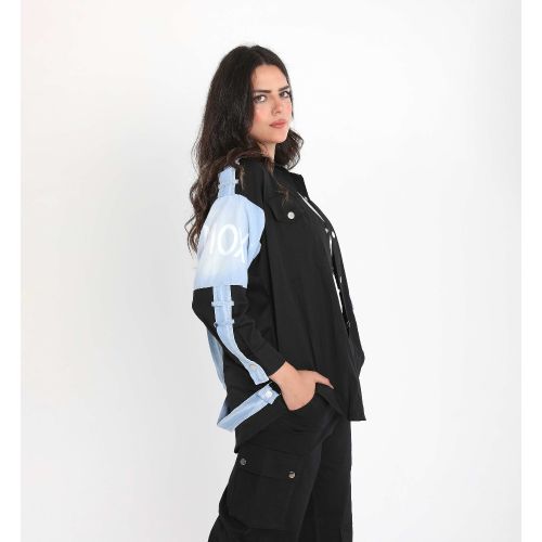 Denim Delight Shirt-Black-S