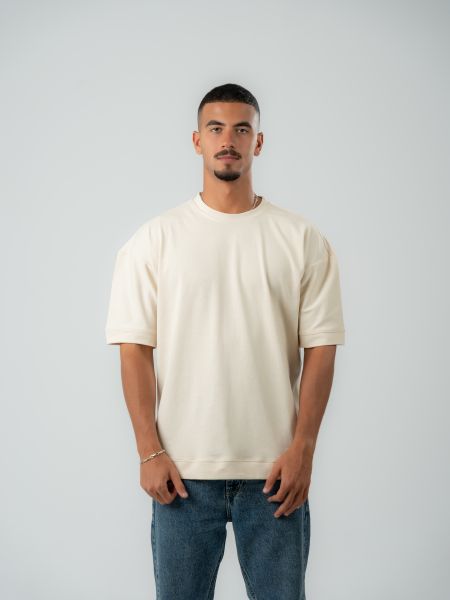 Edge Tee-Beige-M