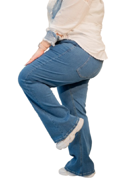 plus size flared pants-mediumwash-48