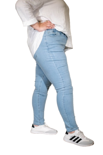 plus size skinny jeans -light wash-48