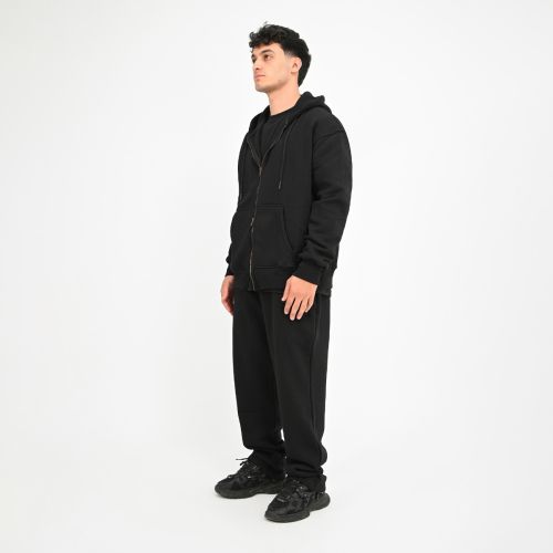 sweatshirt with 2 tractors -Black-M