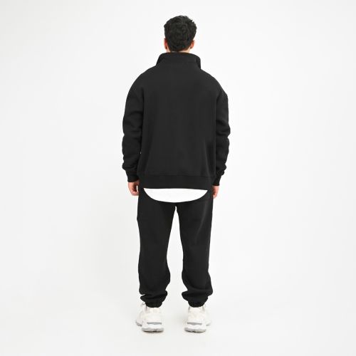    BASIC QUARTER ZIP SWEATSHIRT