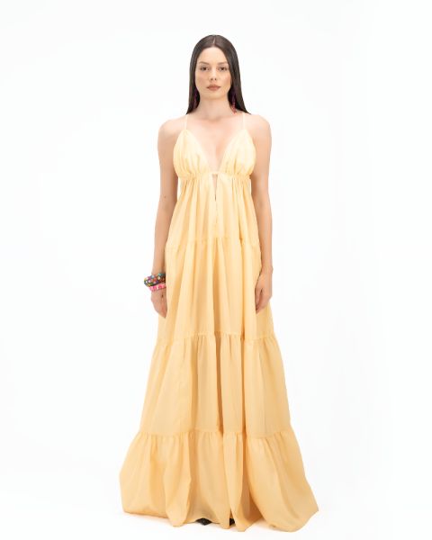 Flared Trappy With Back Bow Dress