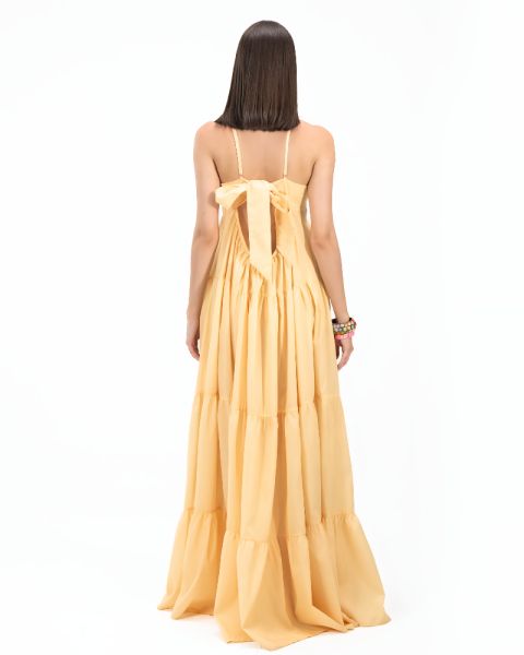 Flared Trappy With Back Bow Dress