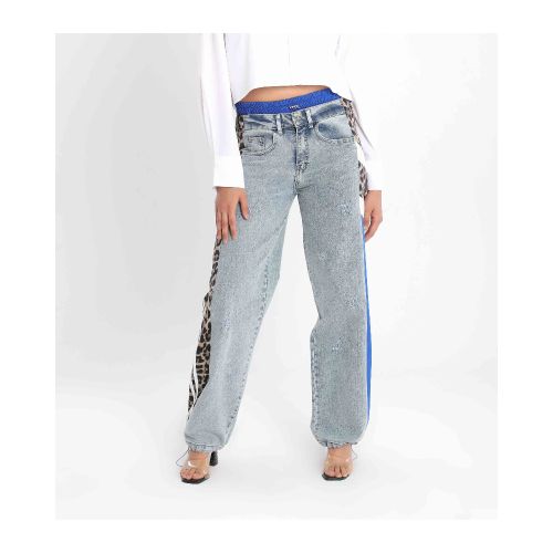 Fearless Fashion Denim Pants-Blue-S