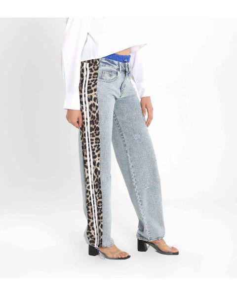 Fearless Fashion Denim Pants-Blue-S