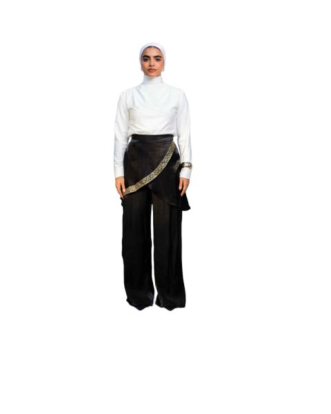 Criss Cross Pants with Islamic Patterns 