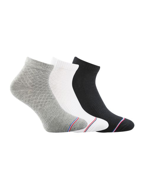 A Pack Of 3 Pieces Plain Short Socks , MultiColoure For Men 