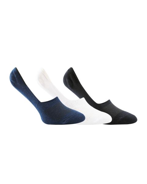 A Pack Of 3 Pieces Invisible Plain Socks MultiColoure For Men