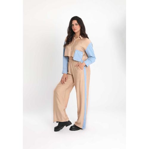 Fusion Fashion Suit-Beige-S