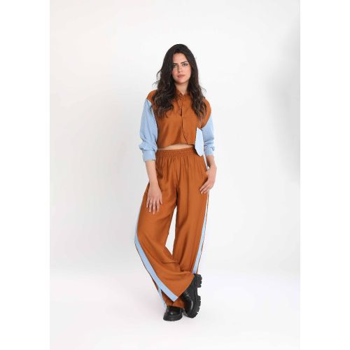 Fusion Fashion Suit-Brown-S