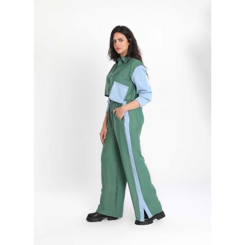 Fusion Fashion Suit-Green-S