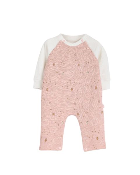 Good Night Rouned Printed Romper
