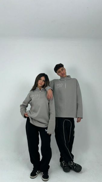 Pearl quarter zipper-S