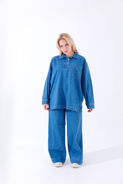 Blue Denim Set-M