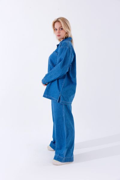 Blue Denim Set-M