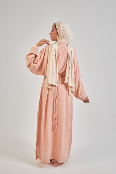 Tallah Dress-Peach-M