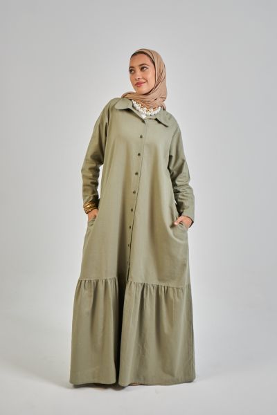 Ward Dress-Olive-M