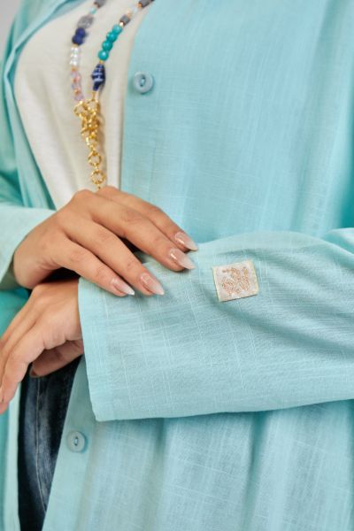 Ward Dress-Aqua-M