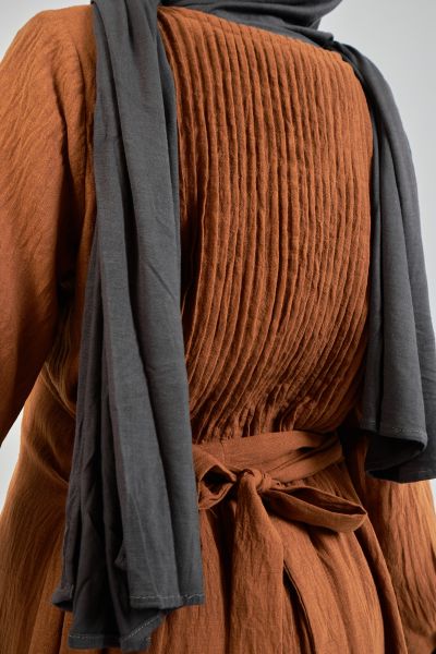Rafa Dress-Brown-M