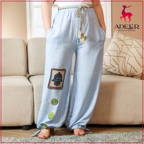 Pants-baby blue-M