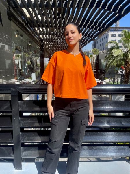 Croptop tshirt (orange)