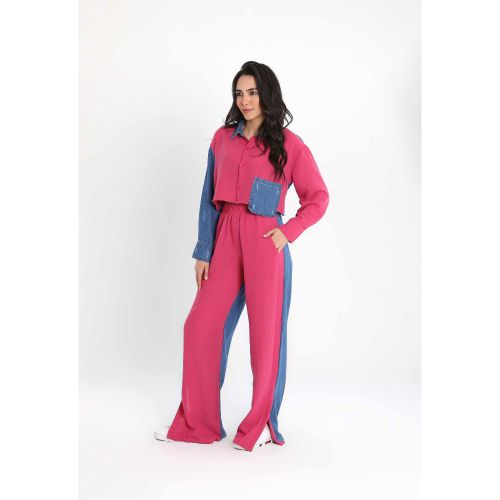 Jean-tastic Suit-Fushia-S