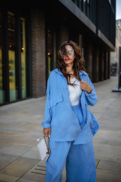 Santorini Blouse-baby blue-S