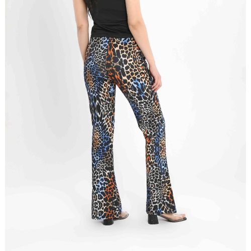 Pattern Party Pants-Leopard-S