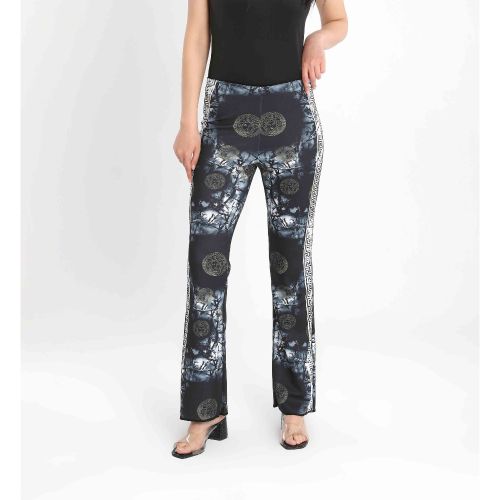 Pattern Party Pants-Blue-S
