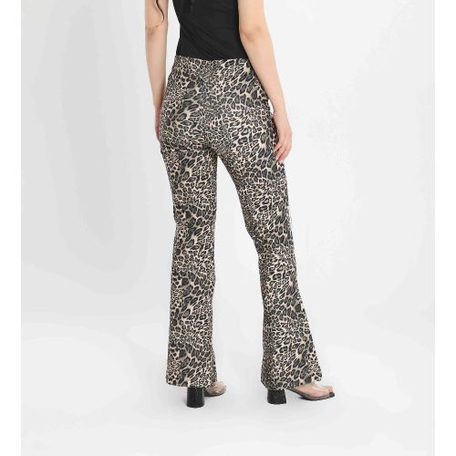 Pattern Party Pants-Beige-S