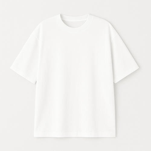 Oversized Cotton T-Shirt-White-S