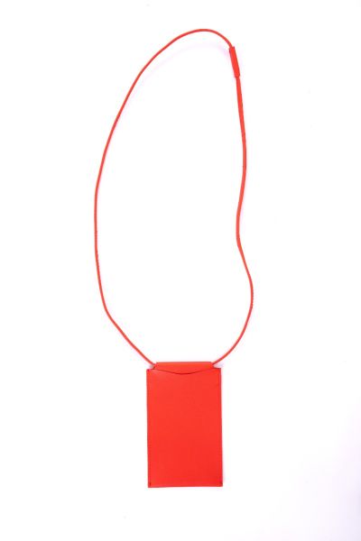  Red Leather Mobile Holder 