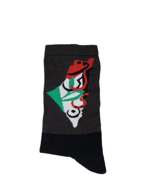 Long Socks Liner Heel and Toe Casual Style MultiColoure-mix colour-40