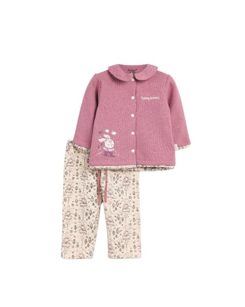 Funny Bunny Rouned Printed Set