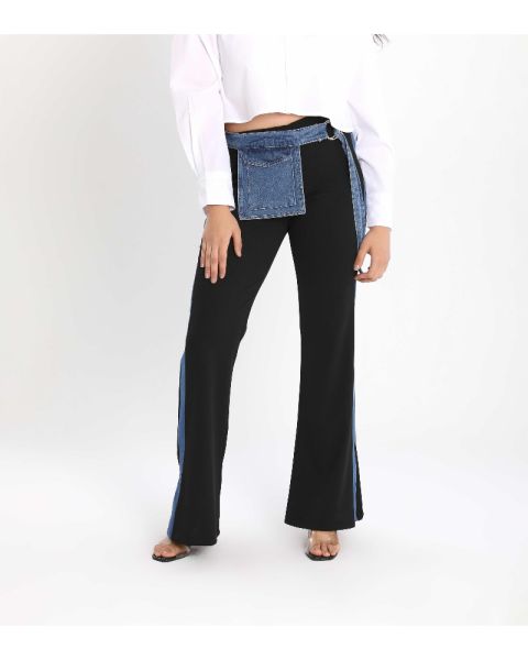 Style Stitch Pants-Black-S
