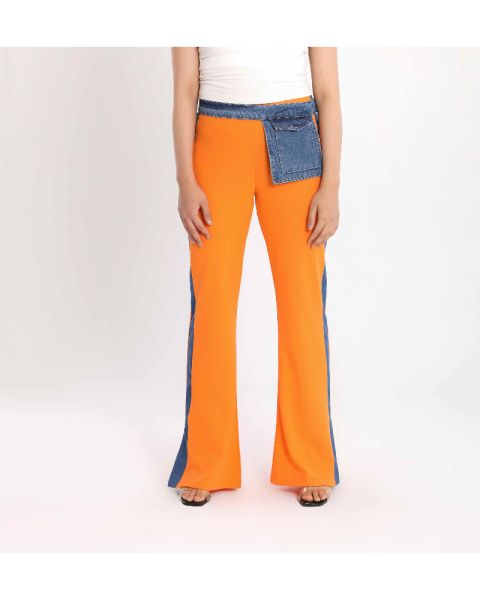 Style Stitch Pants-Orange-S