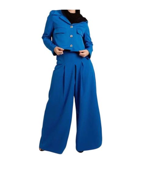 Royal Blue Cropped Blazer