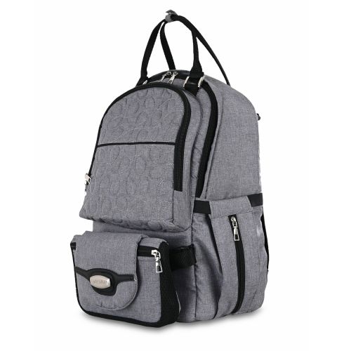 Petit Bebe Baby Diaper Bag Premium Go  -Gray
