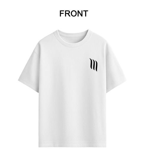 Unisex Blank Tee-White-S