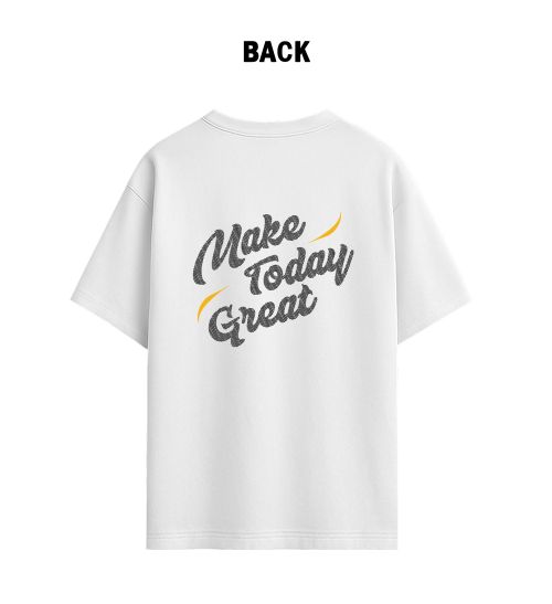 Unisex Make Today Great White Tee-White-S