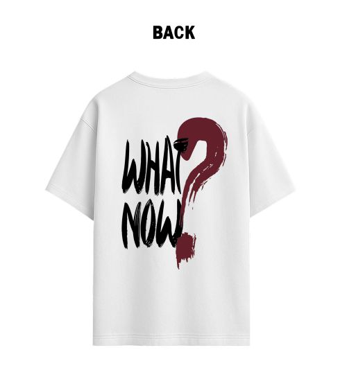 Unisex What Now? White Tee-White-S