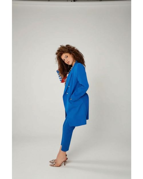 Royal Blue Blazer-Royal Blue-S