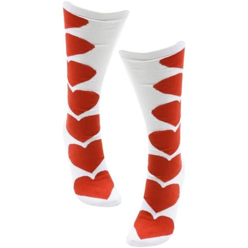 Hearts Pattern Long Socks