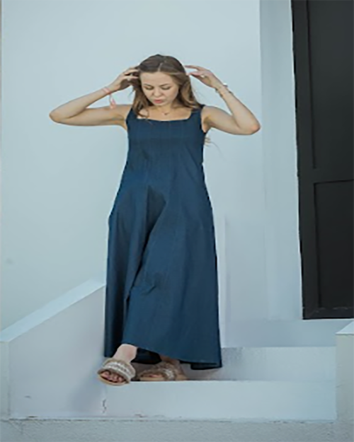 Denim Maxi Dress